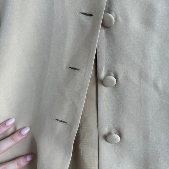 Maggy London Petites‎ 100% Silk Preppy Style Blouse Size 4